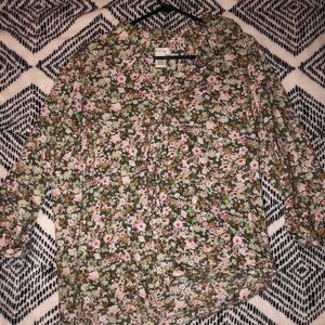 Floral button up